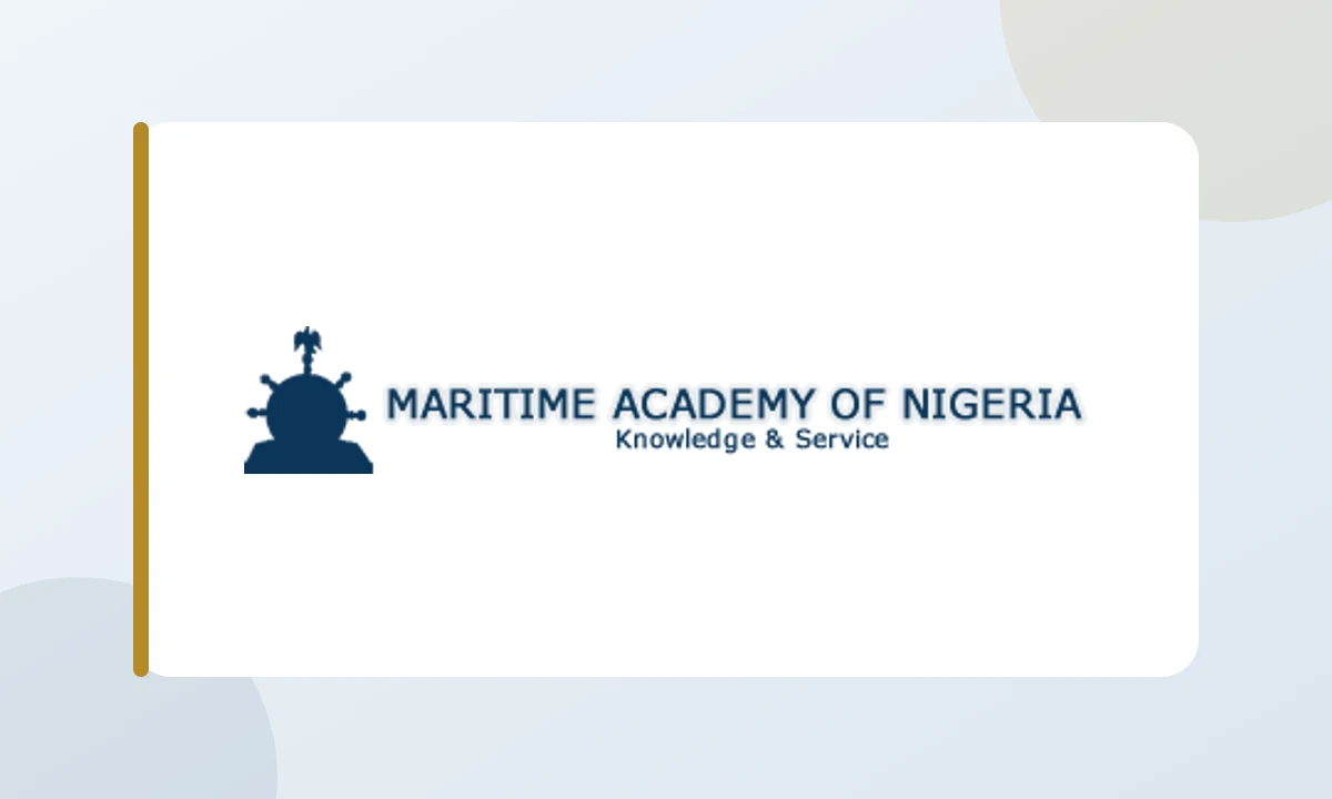 Maritime Academy of Nigeria logo